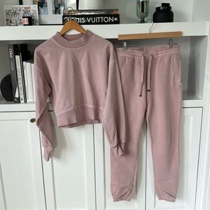 TALENTLESS SMALL PINK HEAVYWEIGHT SWEATSET